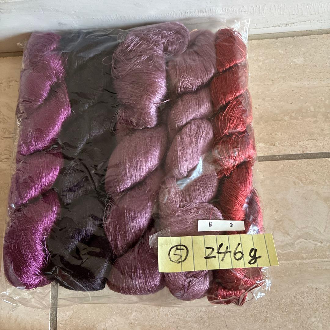 織物用絹糸です