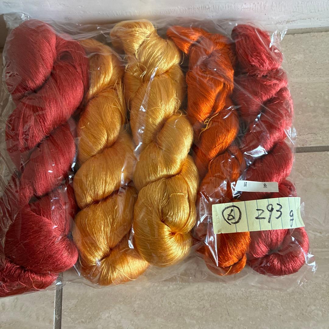 織物用絹糸です