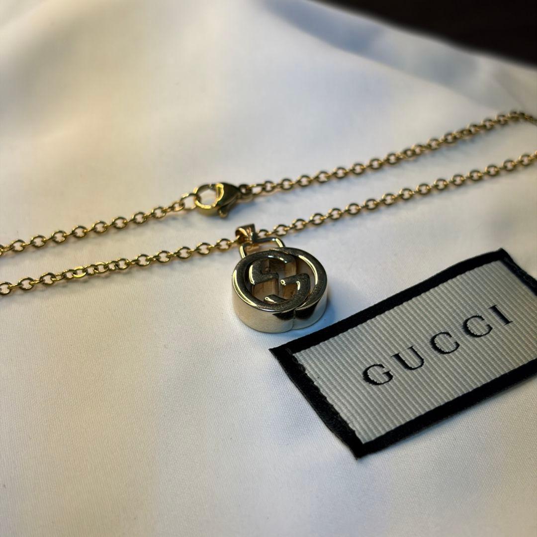 【美品】GUCCI グッチ チャーム&ネックレス ゴールド