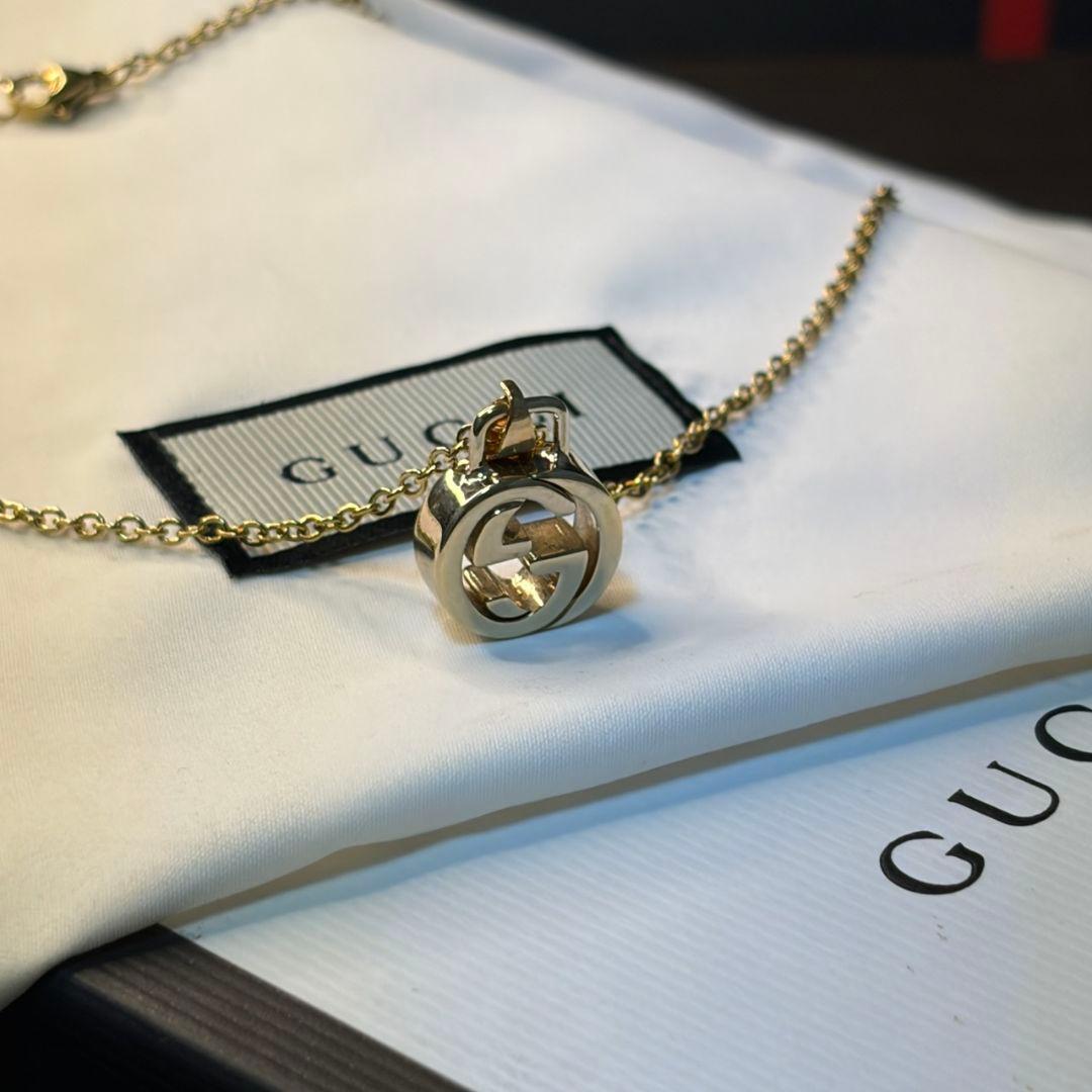 【美品】GUCCI グッチ チャーム&ネックレス ゴールド