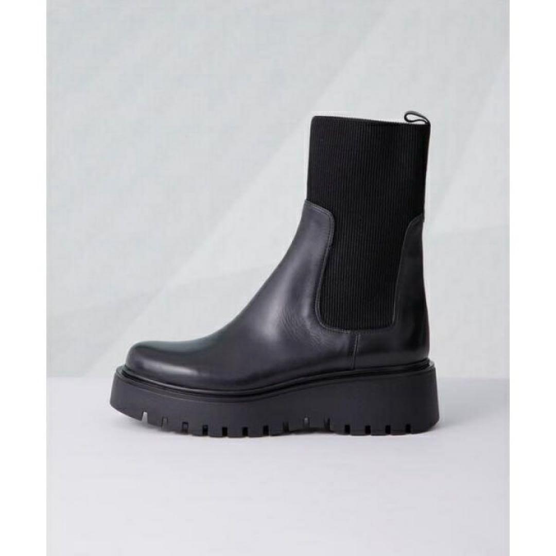 CORSO ROMA 9／サイドゴアリブニットブーツ／ナノユニバース