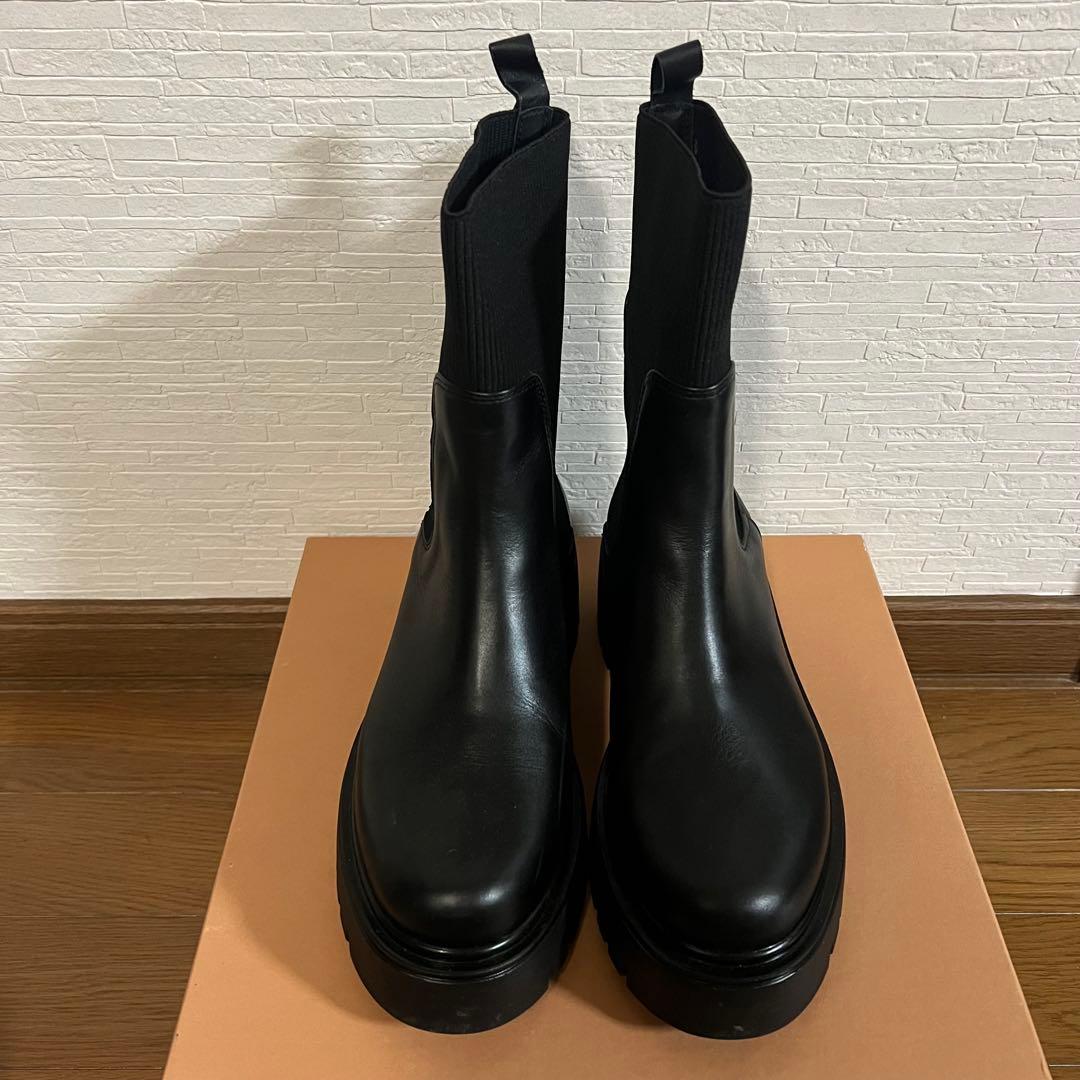 CORSO ROMA 9／サイドゴアリブニットブーツ／ナノユニバース