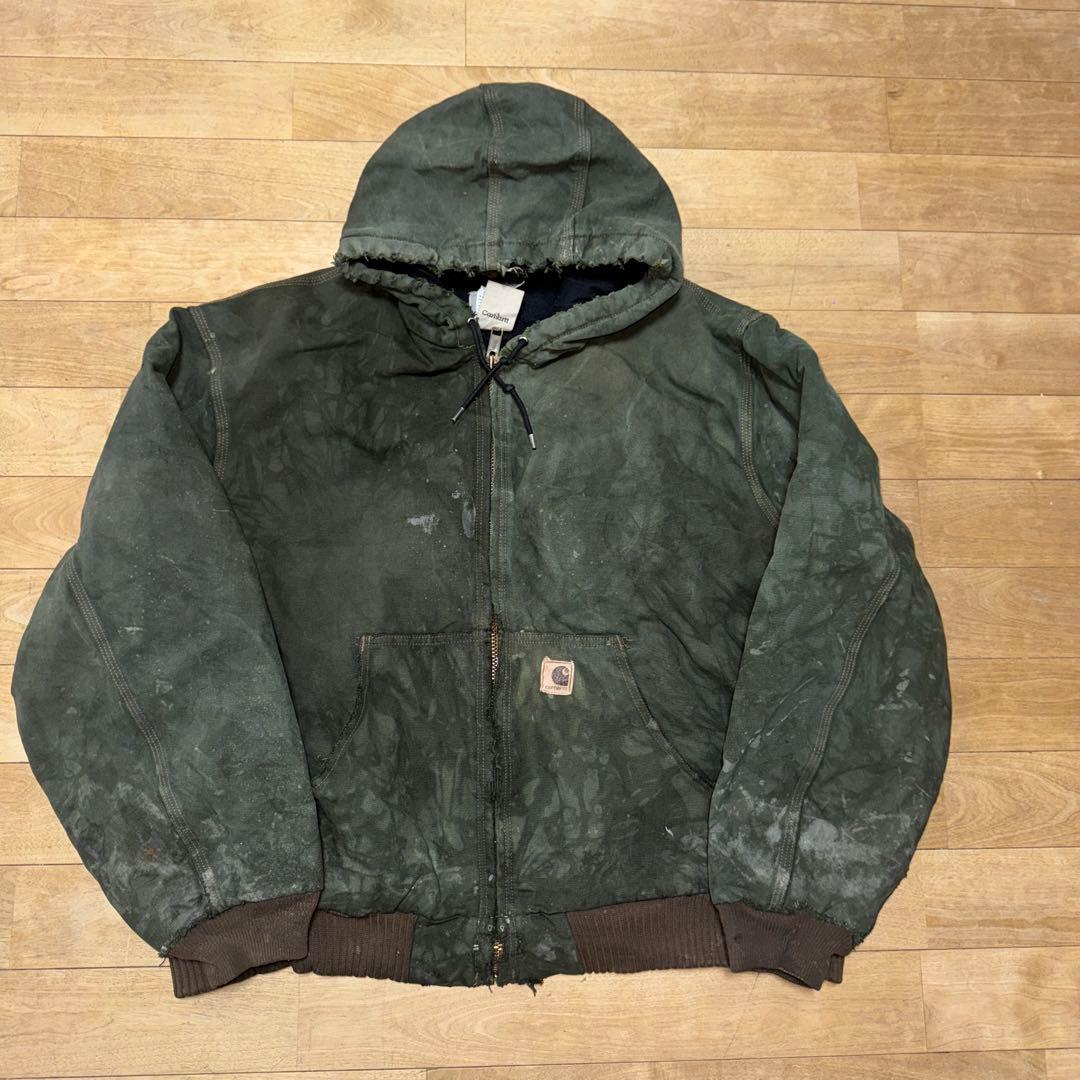 carhartt アクティブジャケット　mosグリーン フェード