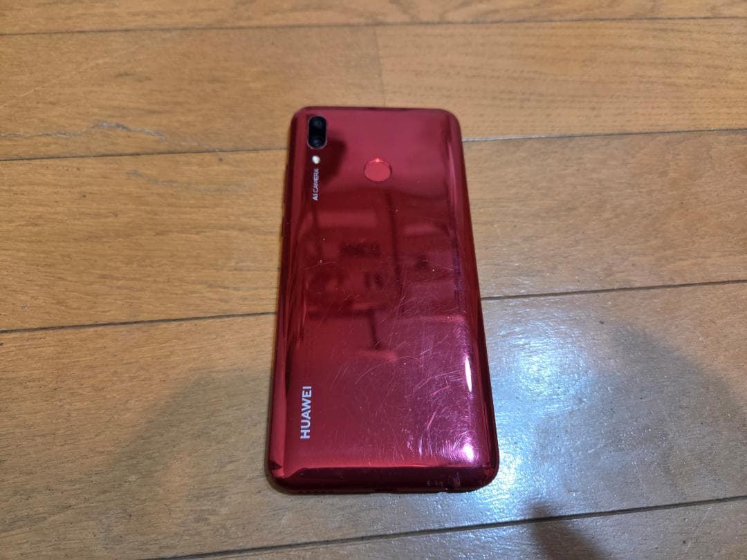 HUAWEI nova lite 3 画面割れ RED ジャンク