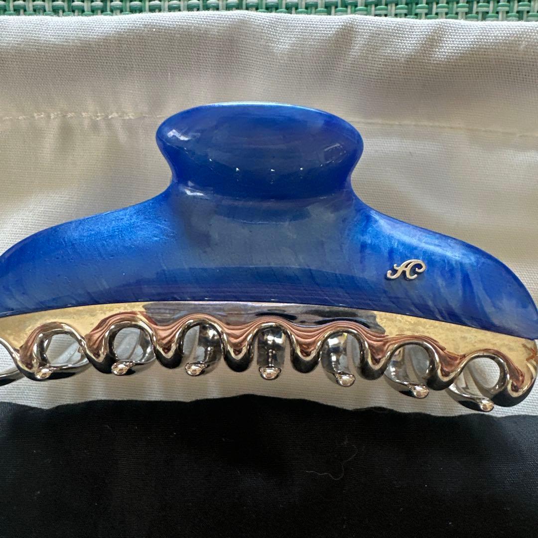 acca 青色 ヘアクリップ 中型