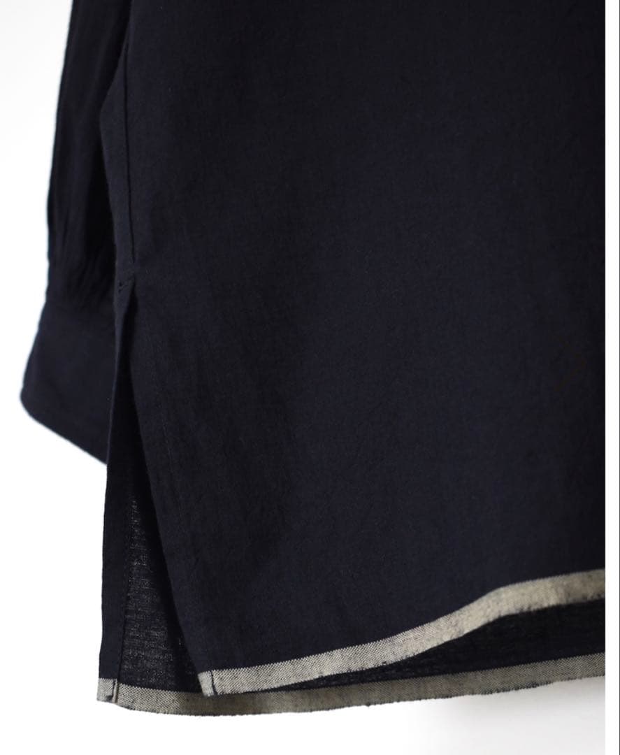 今期新品⭐︎メゾンドソイル⭐︎バルーン袖・スタンドカラープルオーバーシャツ