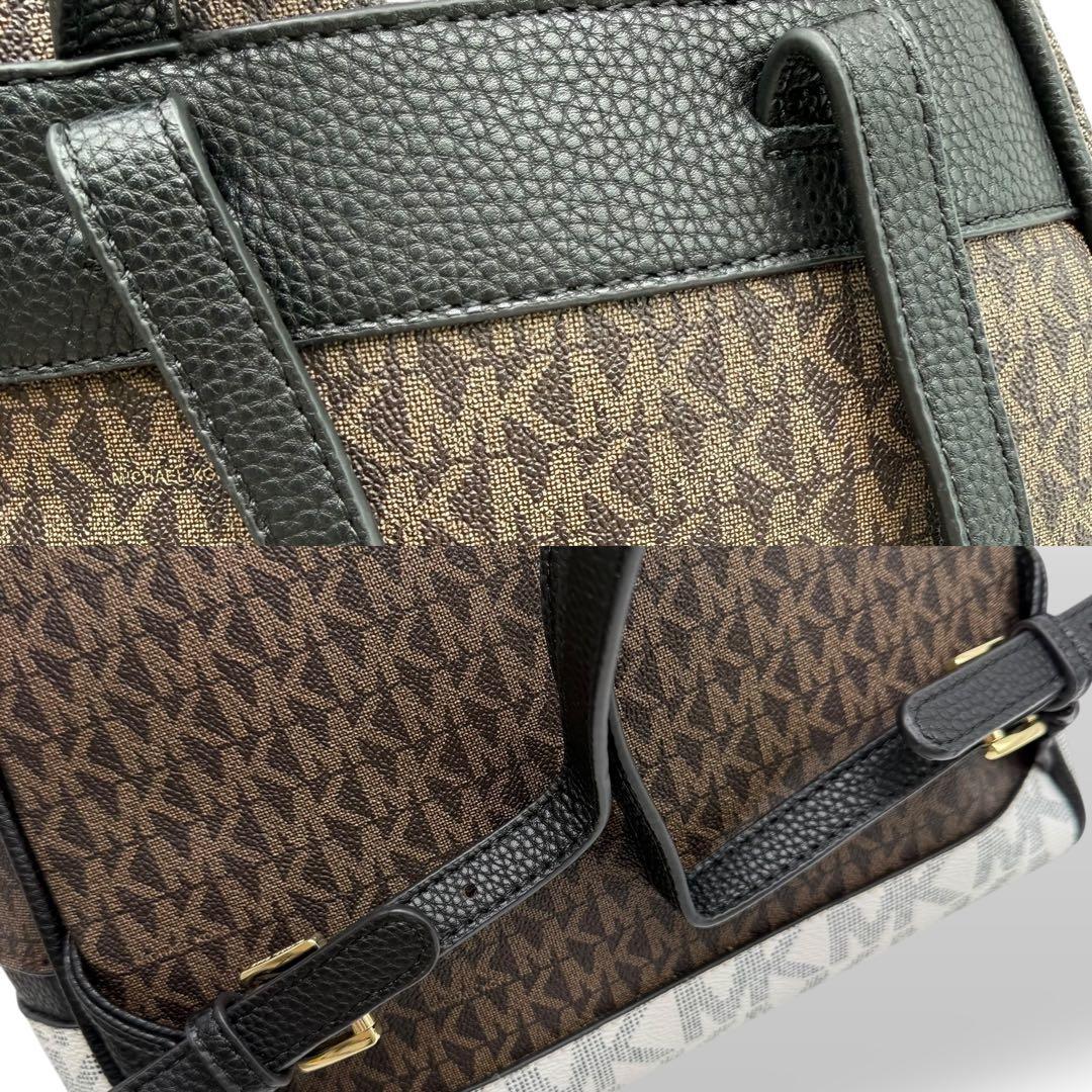 【良品】MICHAEL KORS マイケルコース リュック PVC バイカラー