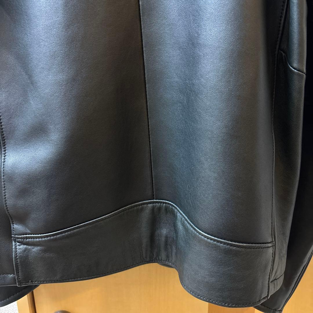 羊革 BEAUTY&YOUTH シングルライダース ブラック XL