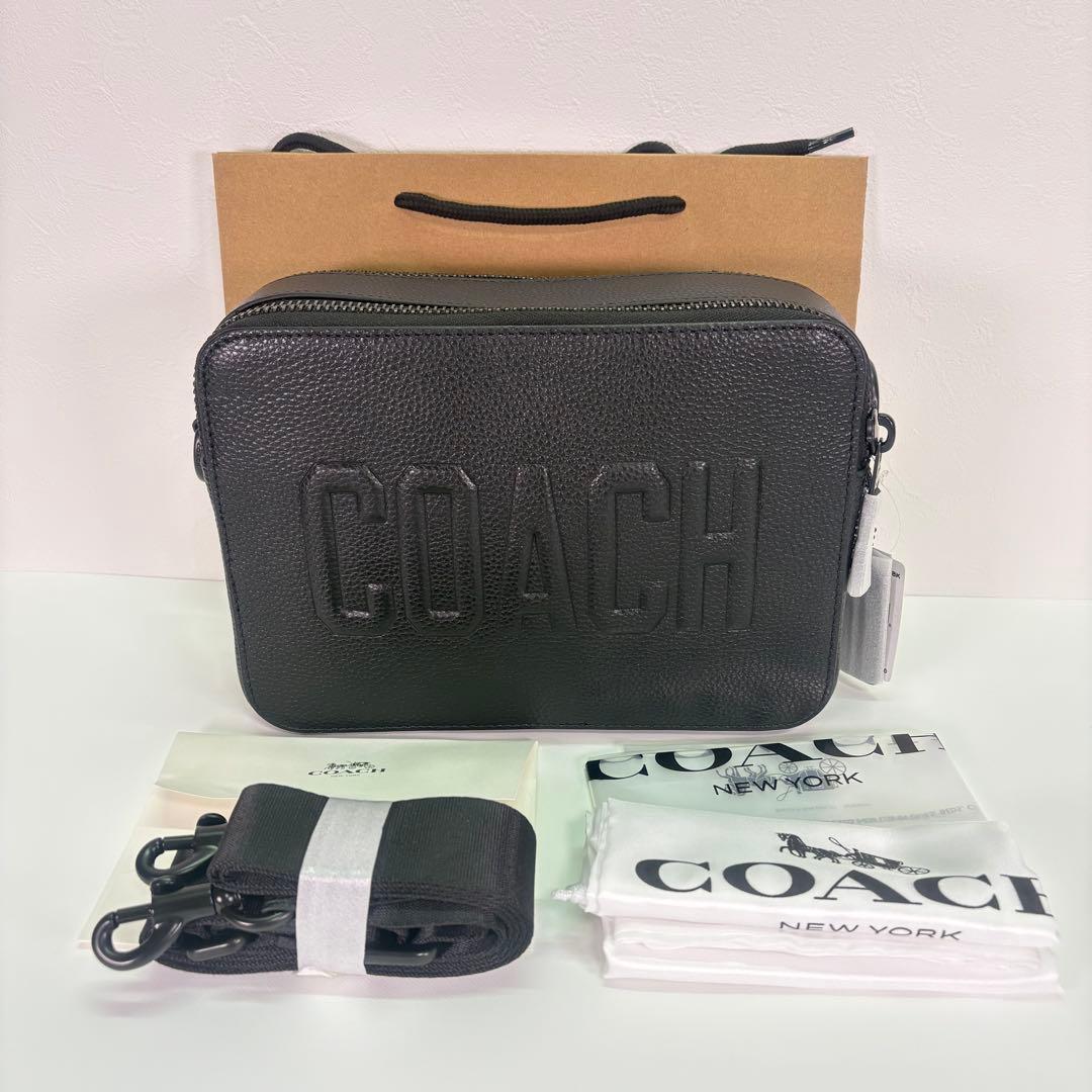 【COACH】 タグ有り チャーター クロスボディ バッグ 24 ブラック