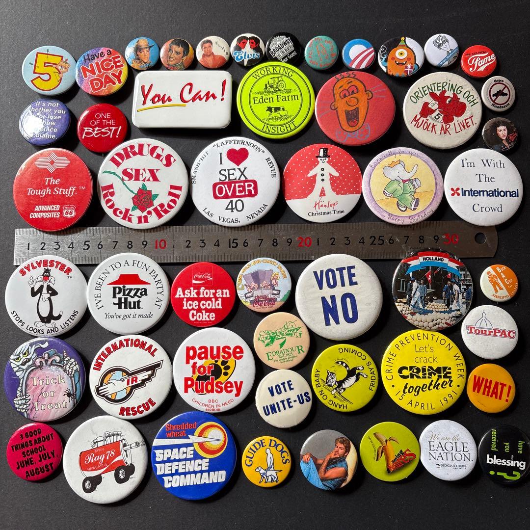 S*N様 ヴィンテージ缶バッジ300個OVER ／US／UK VINTAGE