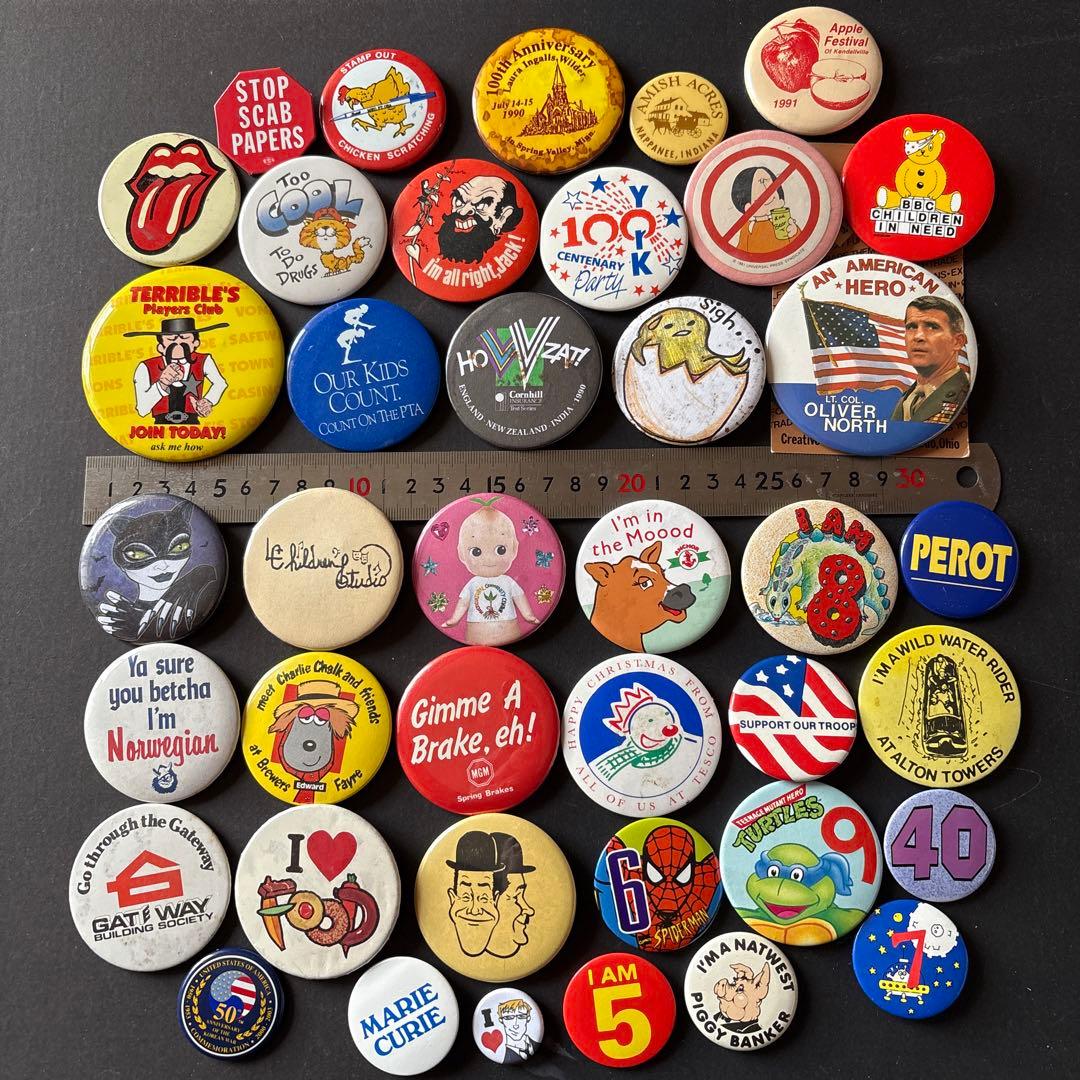 S*N様 ヴィンテージ缶バッジ300個OVER ／US／UK VINTAGE