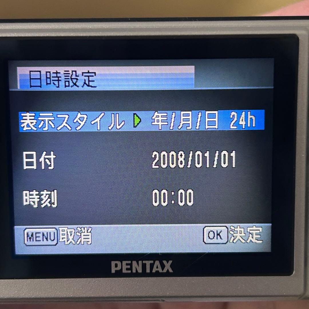 【防水カメラ】 PENTAX optio W60 シルバー 動作確認済み