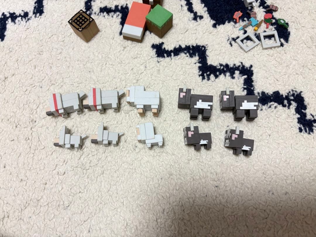 Minecraftマインクラフト マイクラ フィギュア まとめ売り 収納ケース