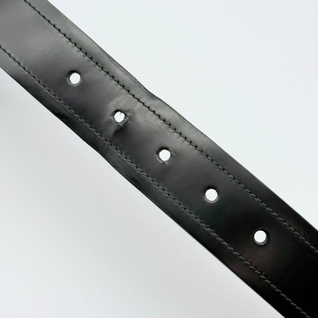 ✨良品✨フェラガモ ベルト ガンチーニ 紳士 本革 シルバー金具 ビジネス