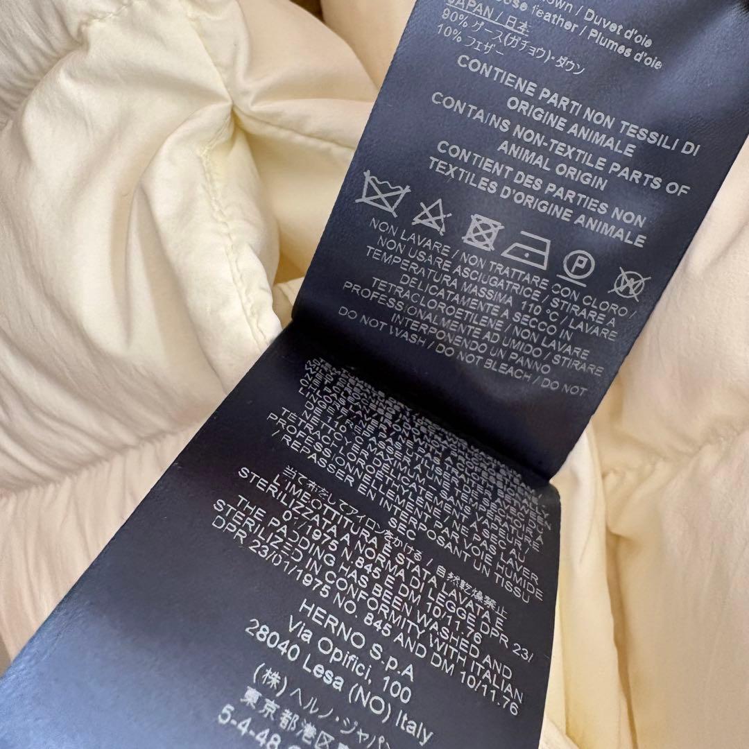 ヘルノ　ダウン　ジャケット　レディース　ホワイト