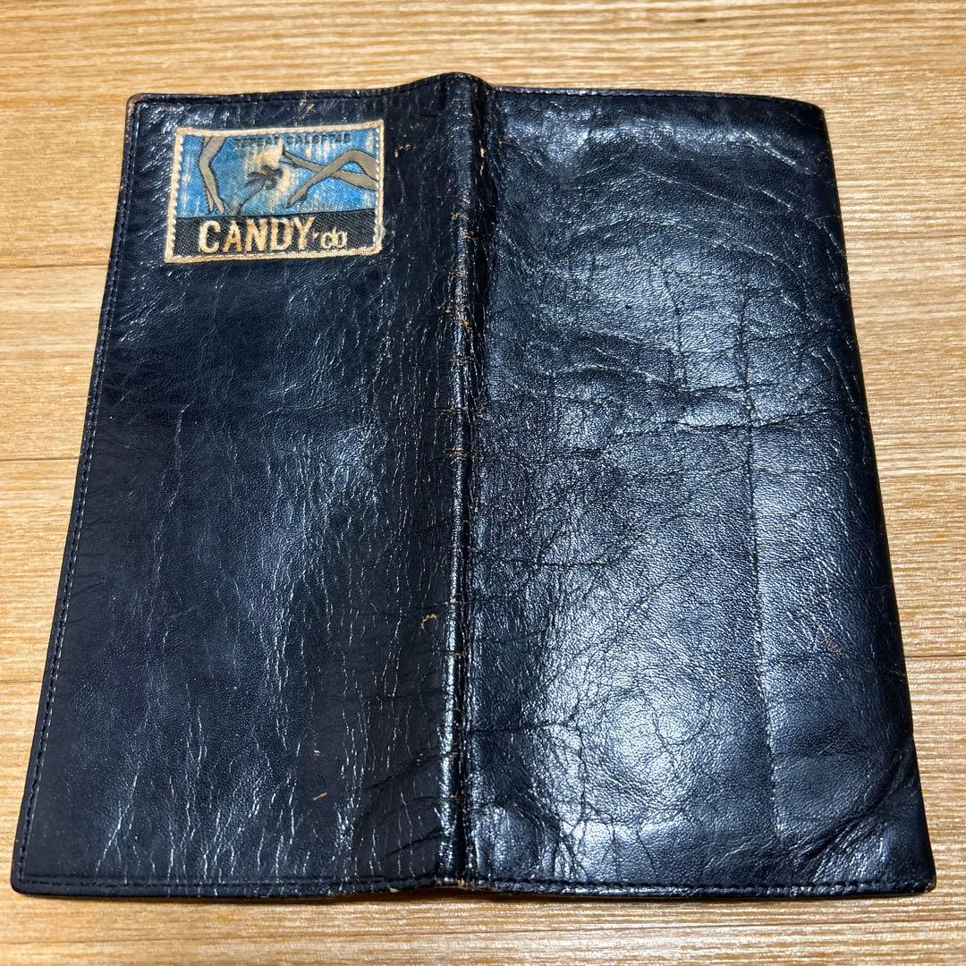 CANDY 80年代 ブラックレザー 長財布