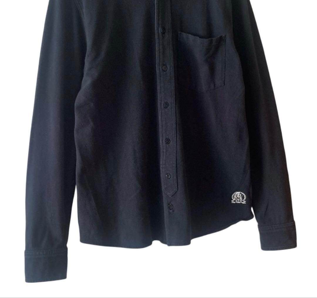 希少‼︎ HYSTERIC GLAMOUR 長袖シャツ ブラック L ロゴ刺繍