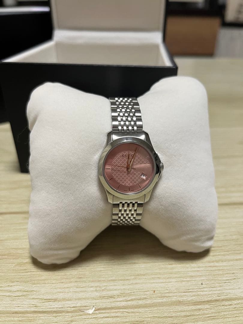 GUCCI ピンク文字盤 時計
