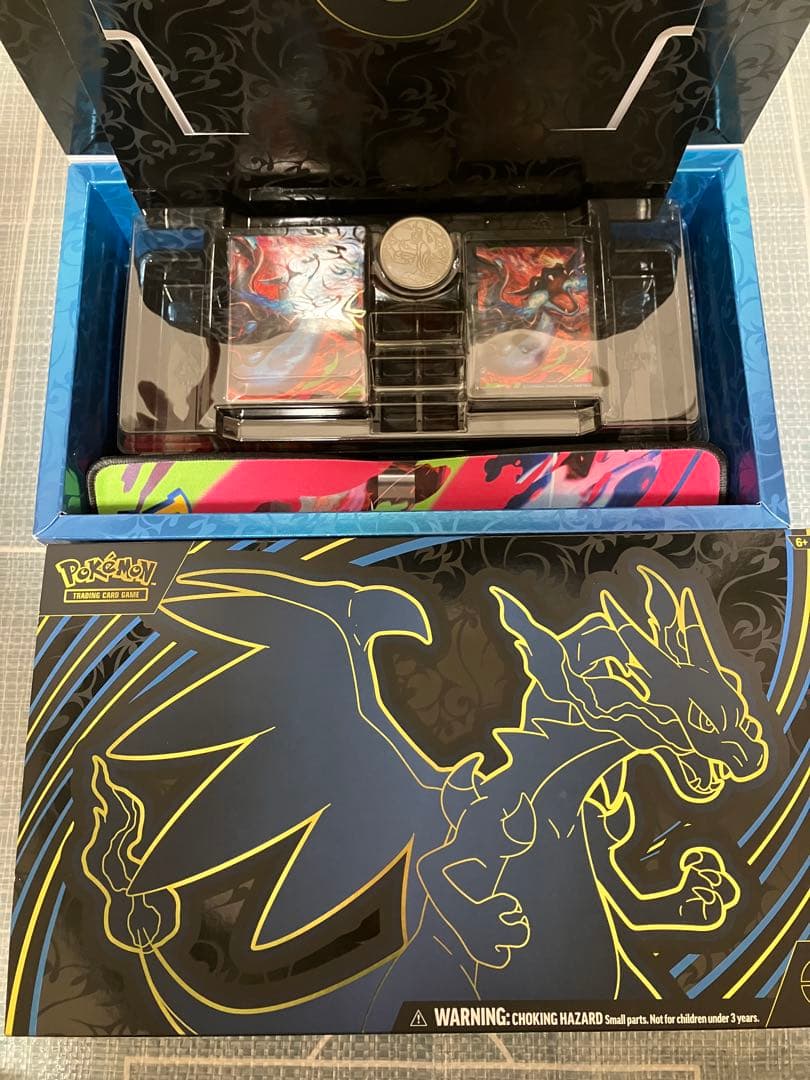 ポケモンカード　メガリザードンX　海外サプライ　プレイマット　デッキシールド