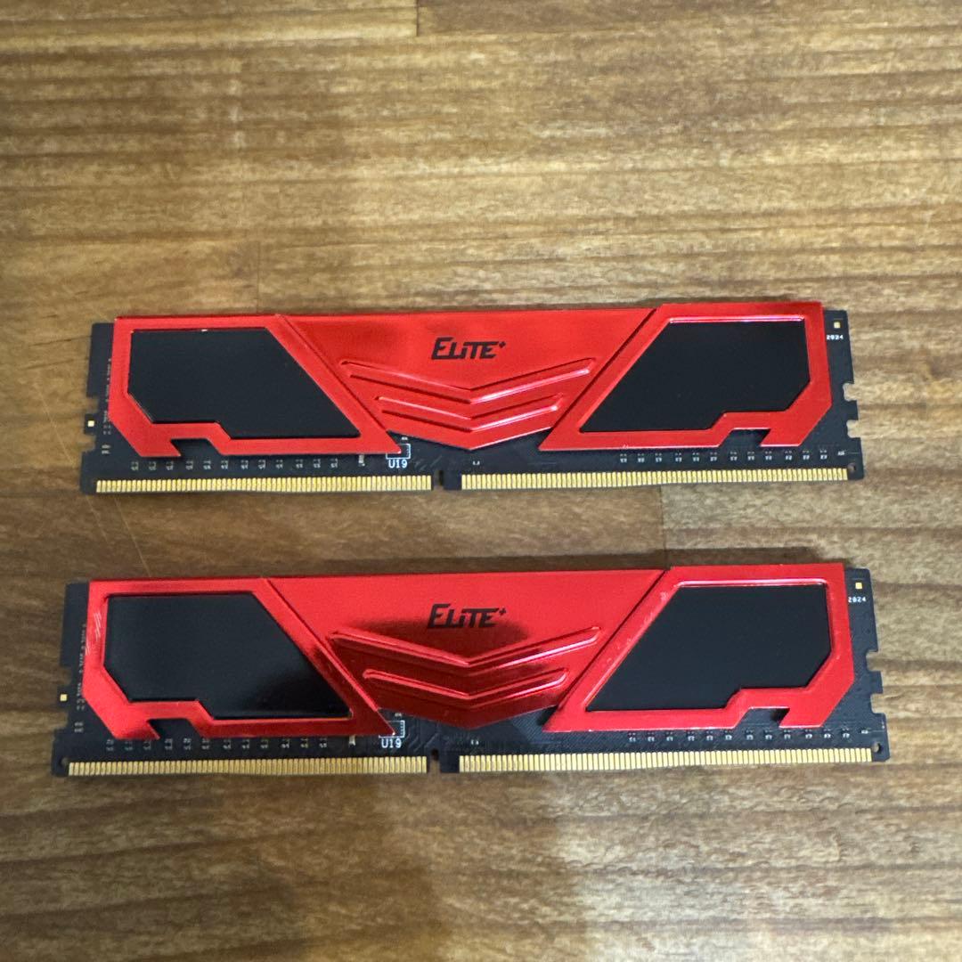 TEAM ELITE DDR4 2666MHz 16GBメモリ×2 (32GB)