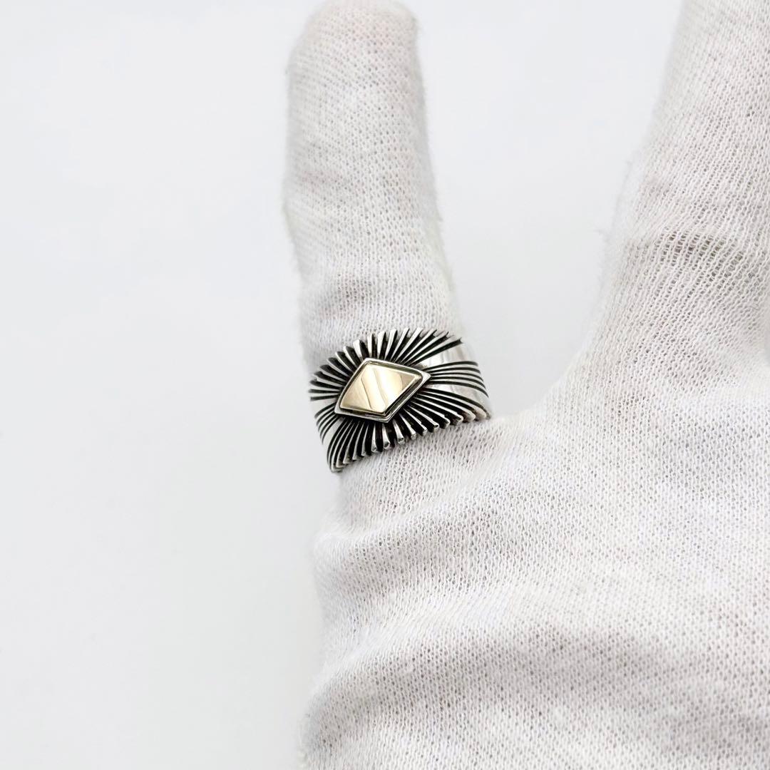 パットベドニー サンバースト リング 14K 11号 ナバホ 希少 美品