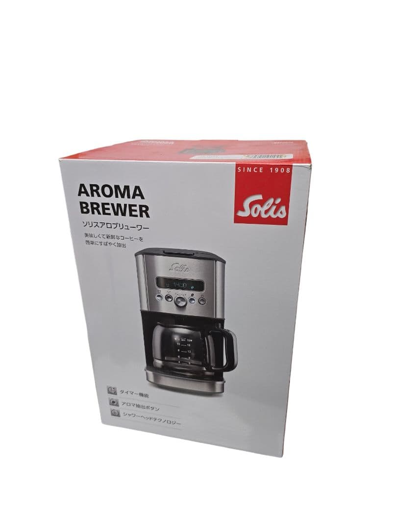 ②Solis AromaBrewerドリップコーヒーメーカーシルバーSK1021