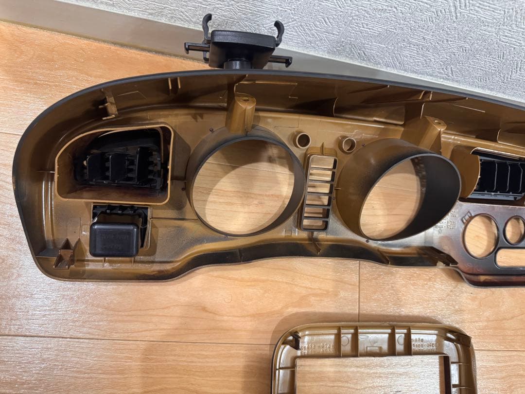 ダイハツ　ミラジーノL700S オーディオパネル　スピードメーターパネル ウッド