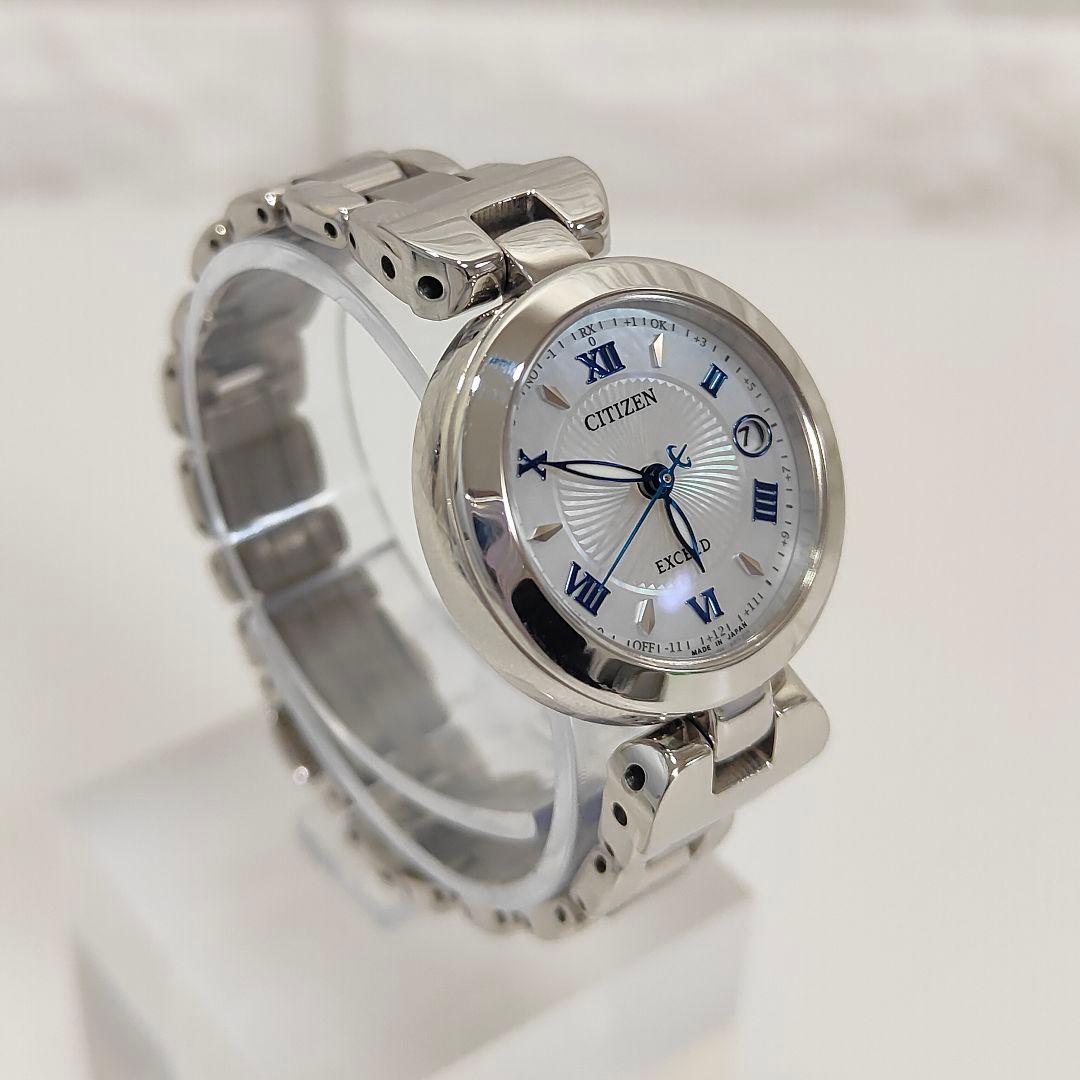 EXCEED シチズン ES9420-58A エコドライブ チタン 白蝶貝