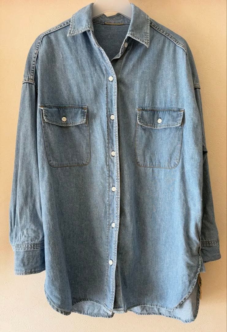 ドゥーズィエムクラス　アイスウォッシュデニムシャツ ダンガリー
