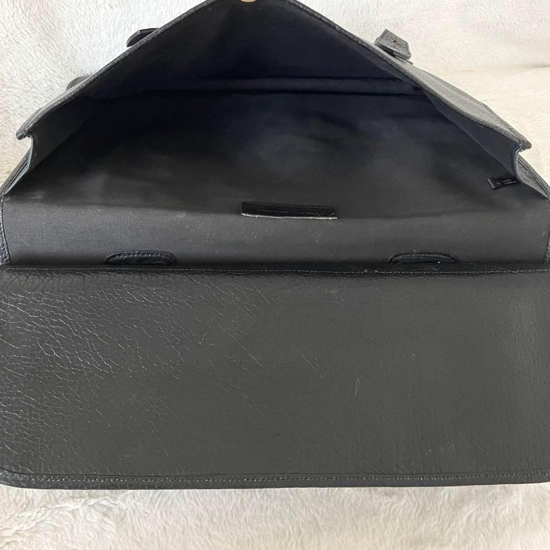 ポロラルフローレン シボレザー トート ビジネスバッグ ブラック