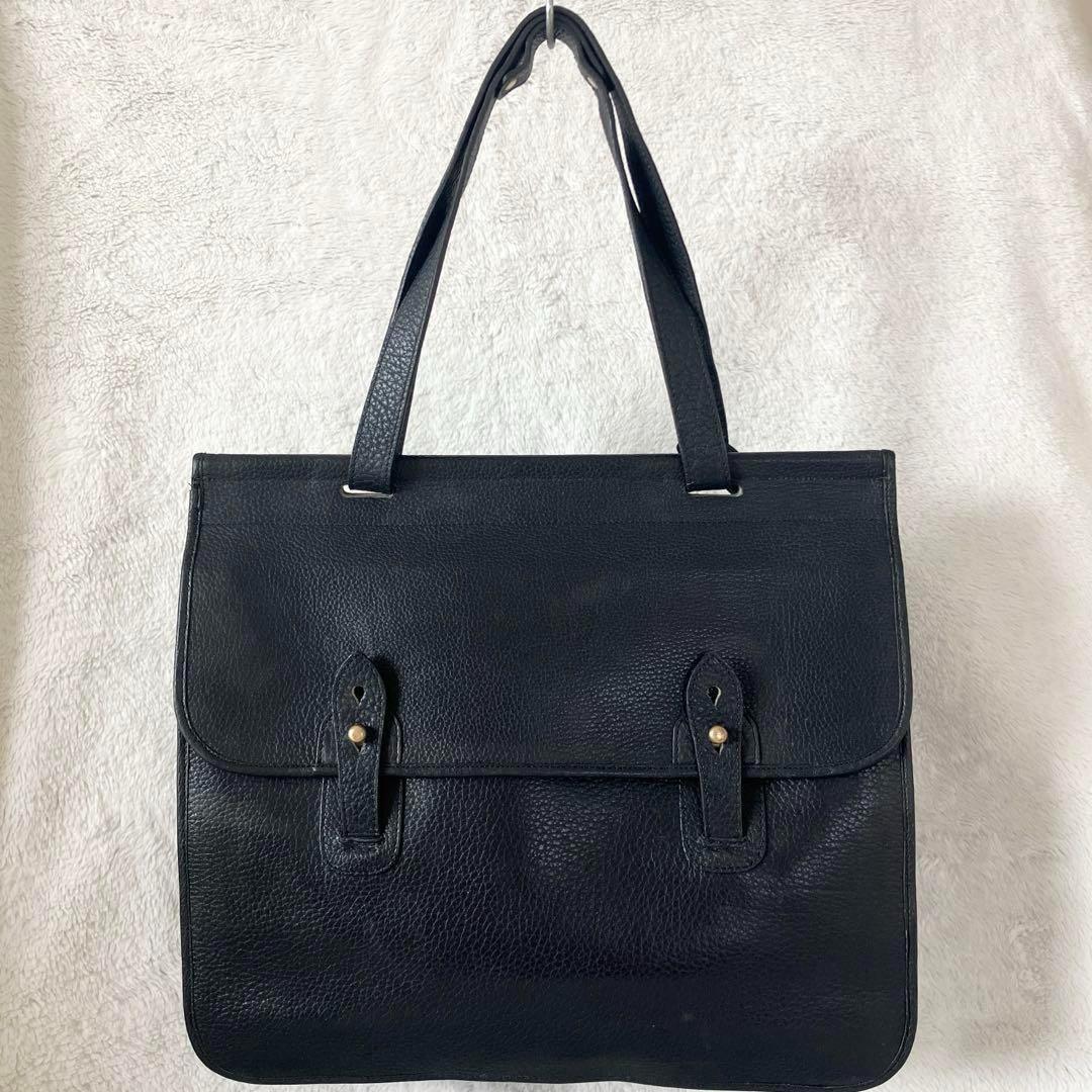 ポロラルフローレン シボレザー トート ビジネスバッグ ブラック