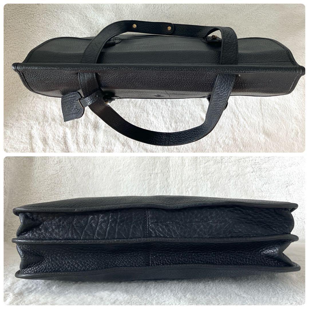 ポロラルフローレン シボレザー トート ビジネスバッグ ブラック