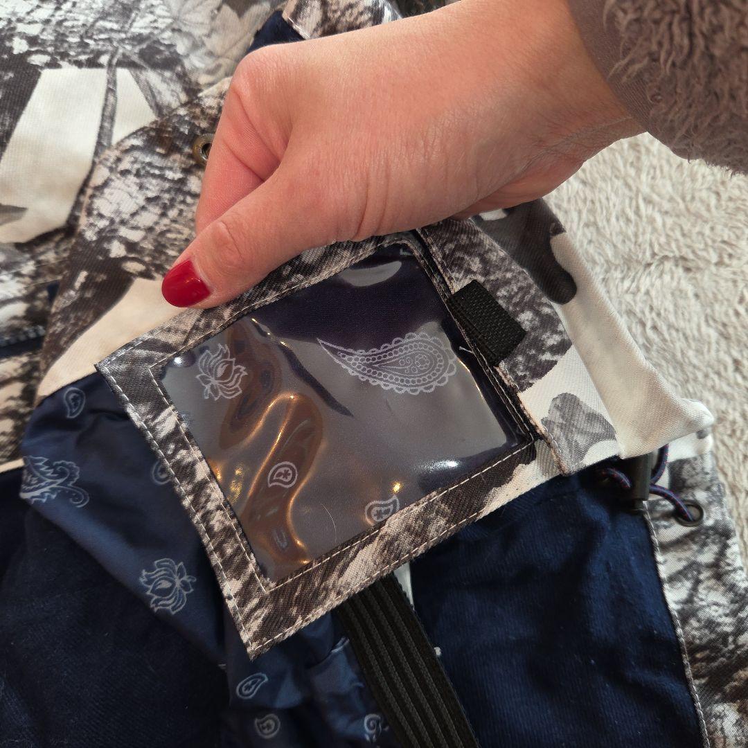 PONTAPES スノボウェア 上下セット XL リアルツリーカモ 迷彩 白 紺