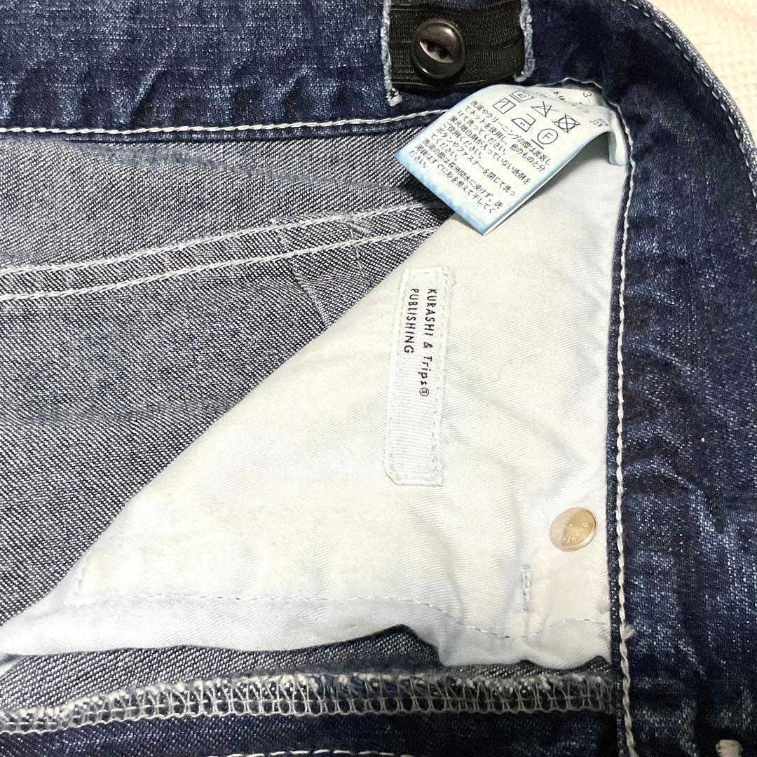 「品よく、こなれる」新定番のストレートデニム インディゴブルー Sサイズ