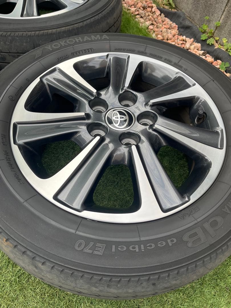 【直接受け渡し限定】80ヴォクシー後期　純正アルミホイール&タイヤ4本セット