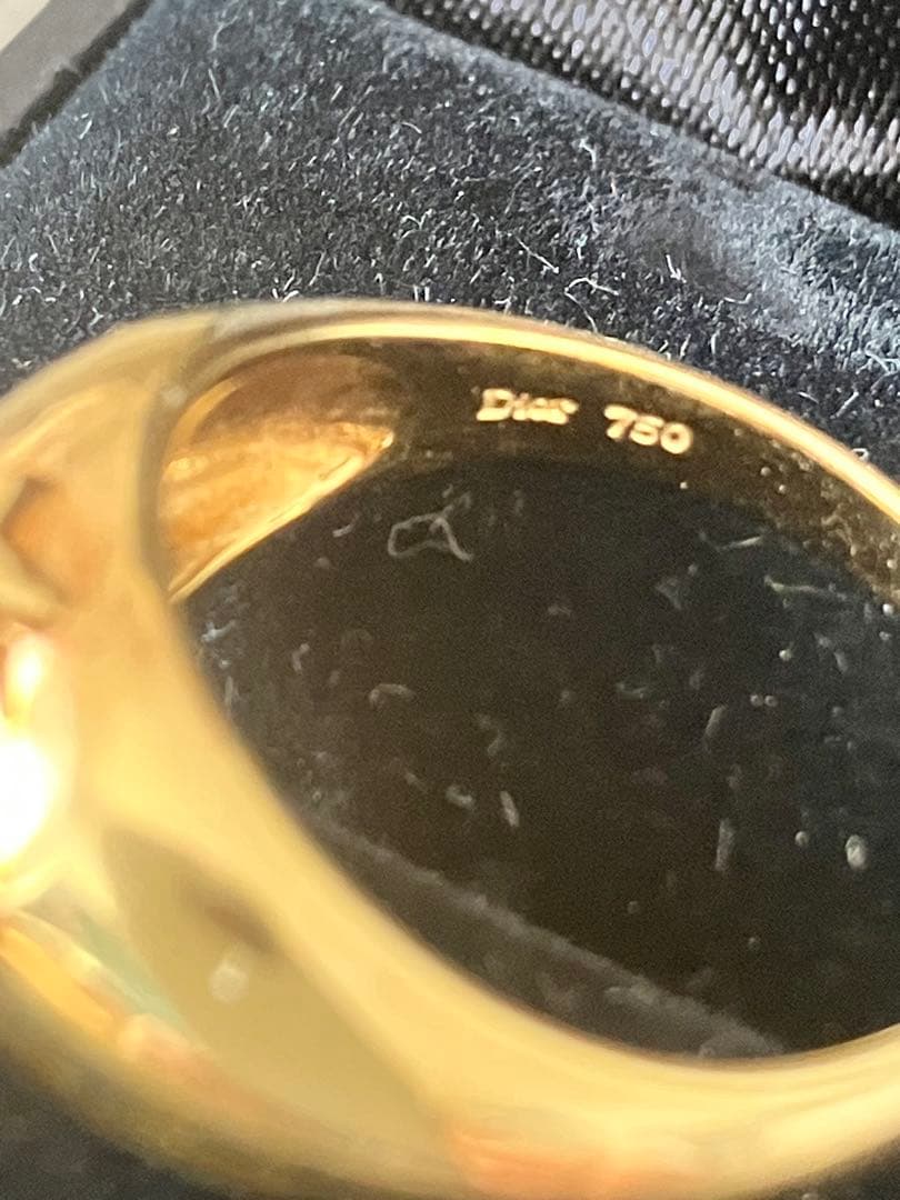 Christian Dior 18金 真珠 星型リング