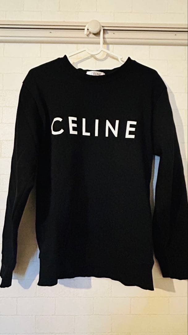 CÉLINE ブラック ロゴ セーター S