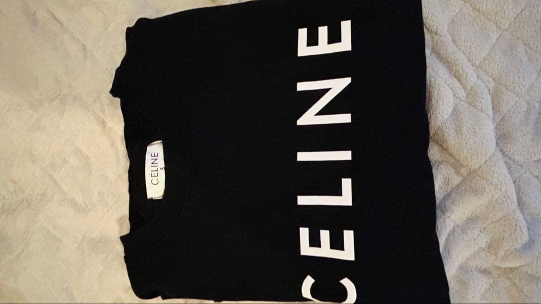 CÉLINE ブラック ロゴ セーター S