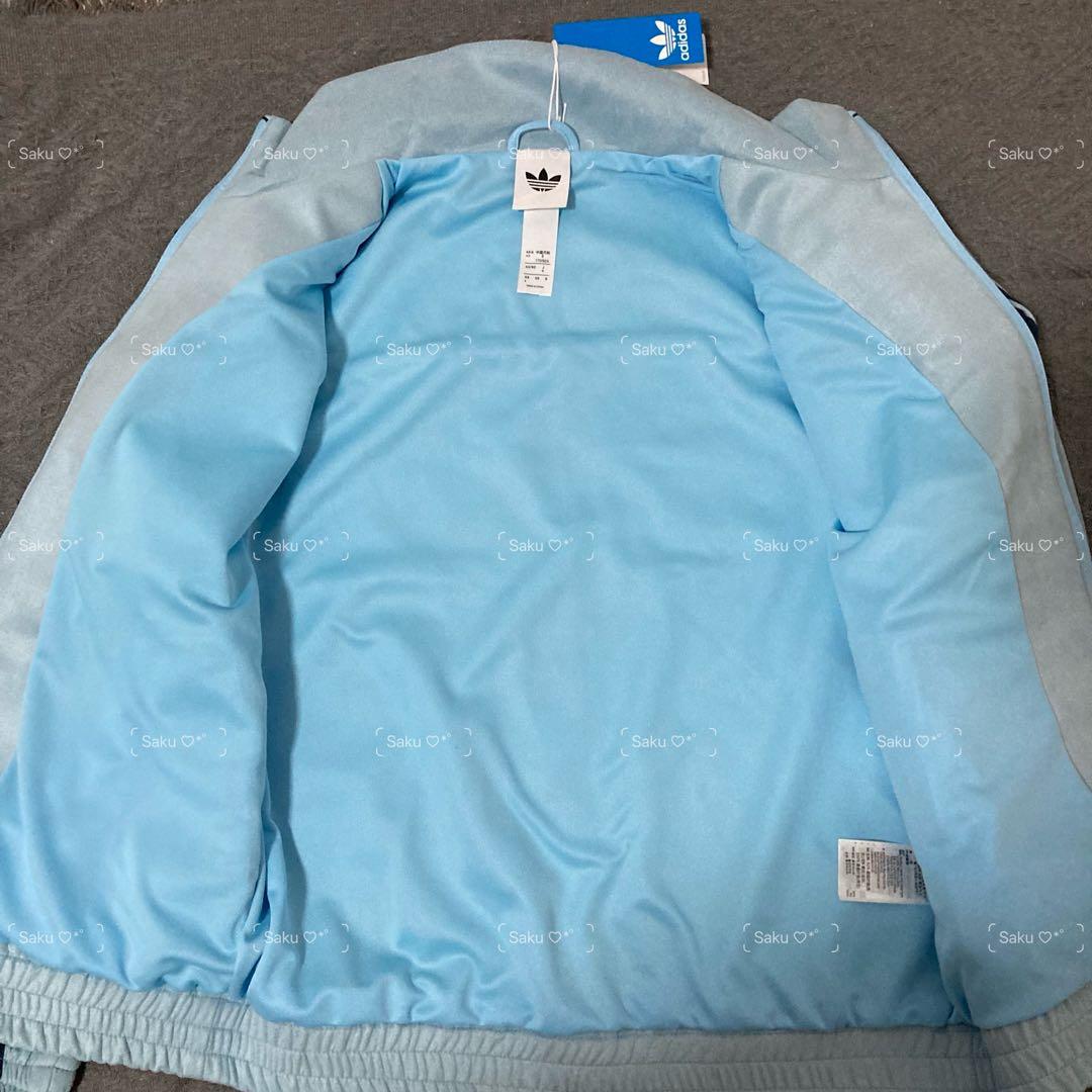 新品 アディダス 蛇年トラックジャケットライトブルー Sサイズ