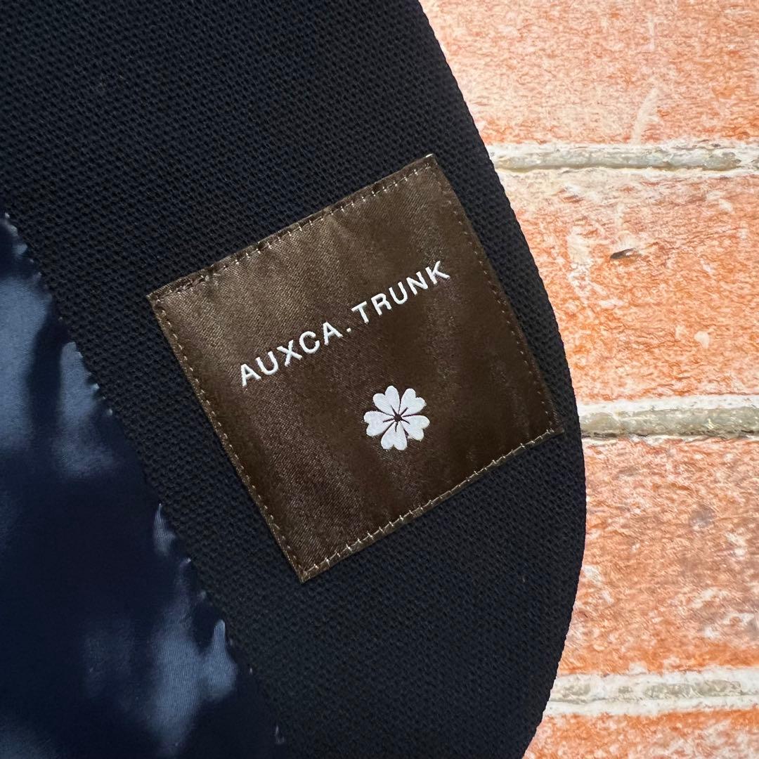 (未使用級)オーカトランク　ノーカラー　コットン　パンツスーツセットアップ　紺色