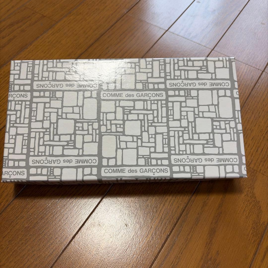 COMME des GARÇONS ロゴ長財布　スペイン製レザー　ブラック