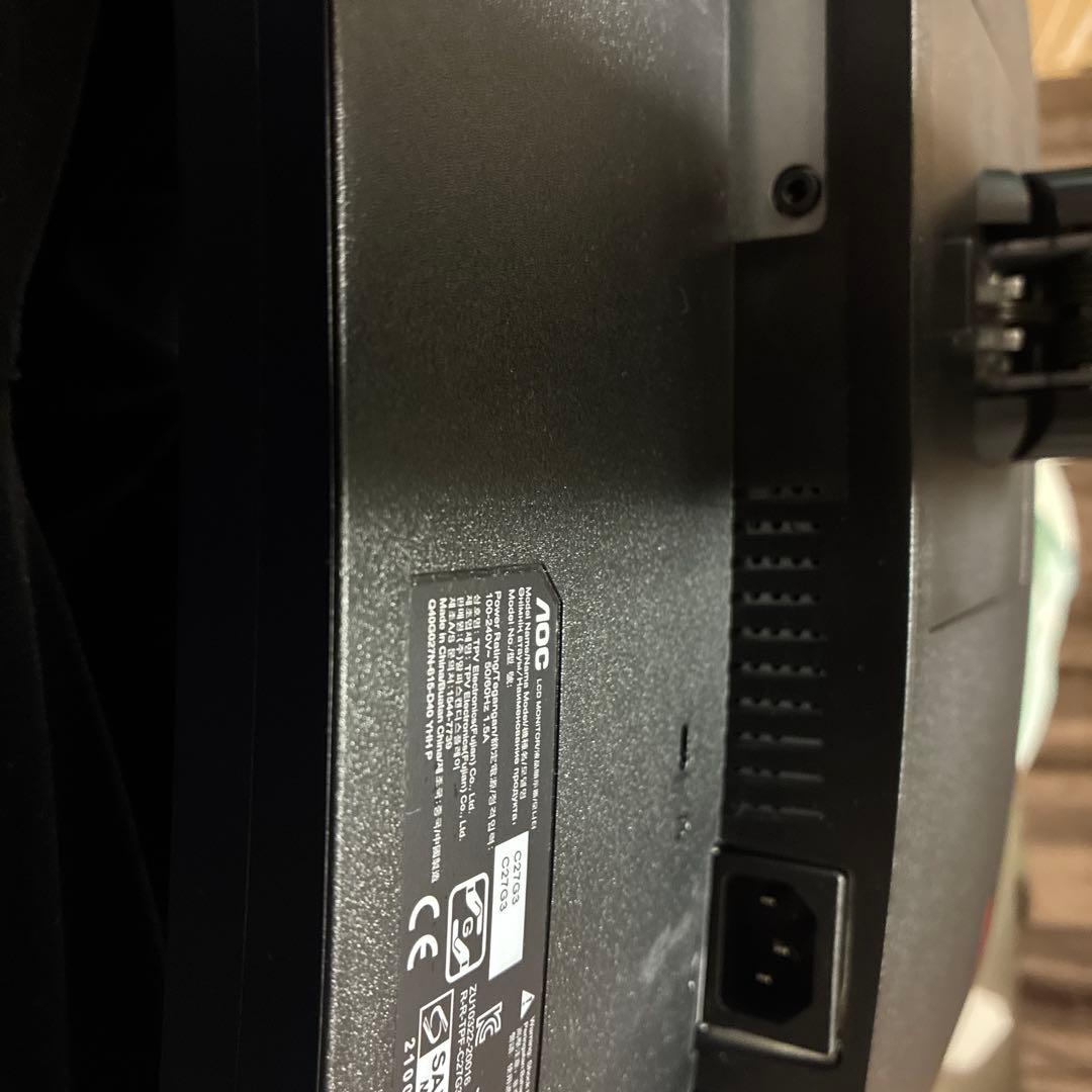 AOC C27G3/11 フルHD 27インチ 1000R 湾曲モニター