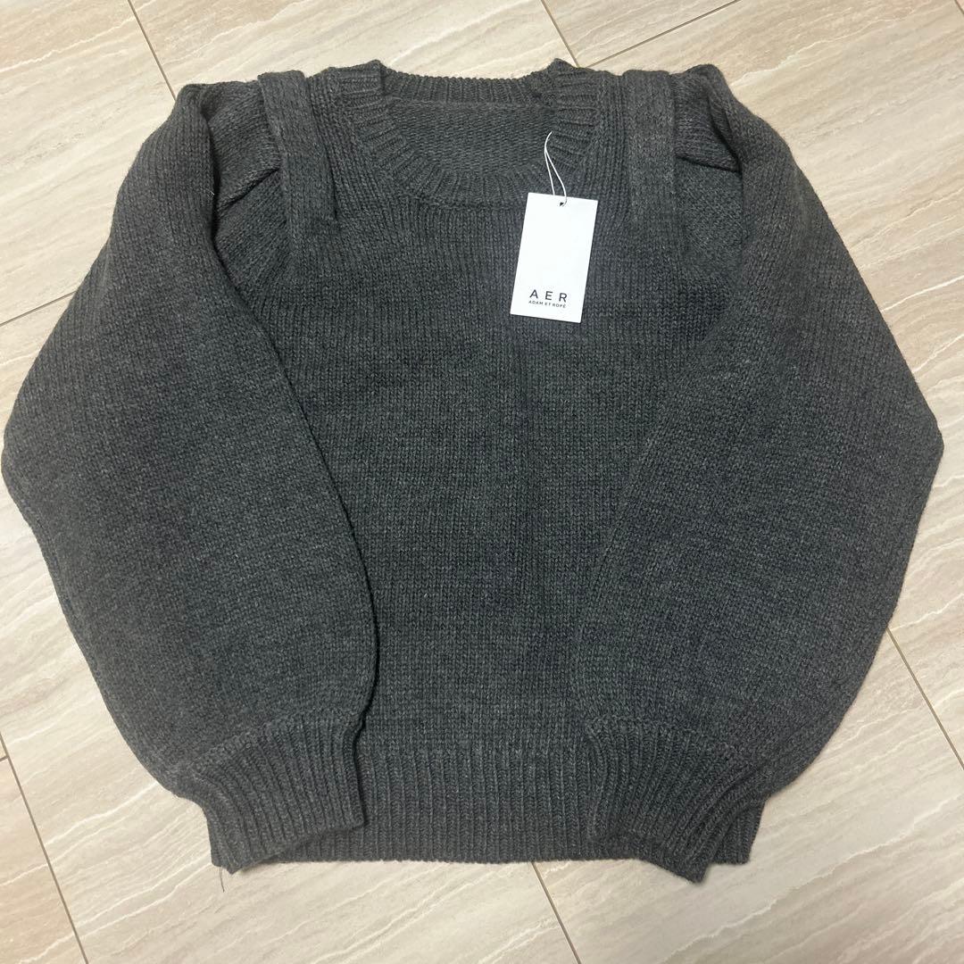 ADAM ET ROPE' ショルダータックニットプルオーバー