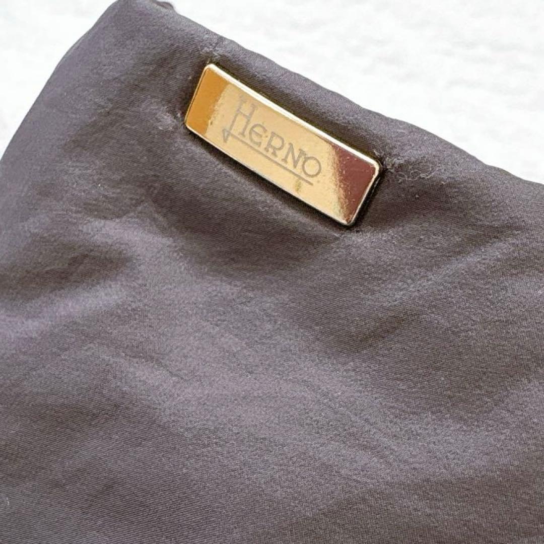 【SALE】サイズ44✨HERNO 異素材ドッキング　ダウンコート　フード