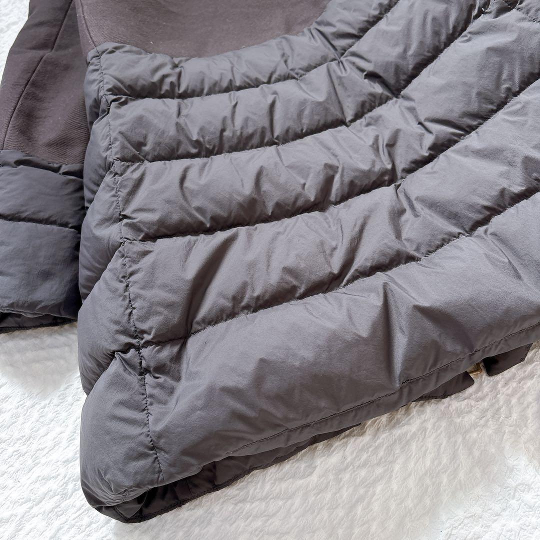 【SALE】サイズ44✨HERNO 異素材ドッキング　ダウンコート　フード