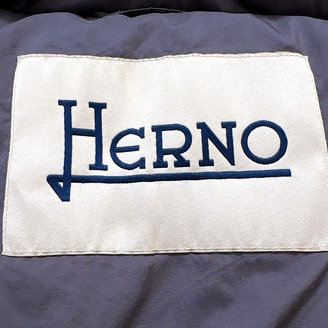 【SALE】サイズ44✨HERNO 異素材ドッキング　ダウンコート　フード