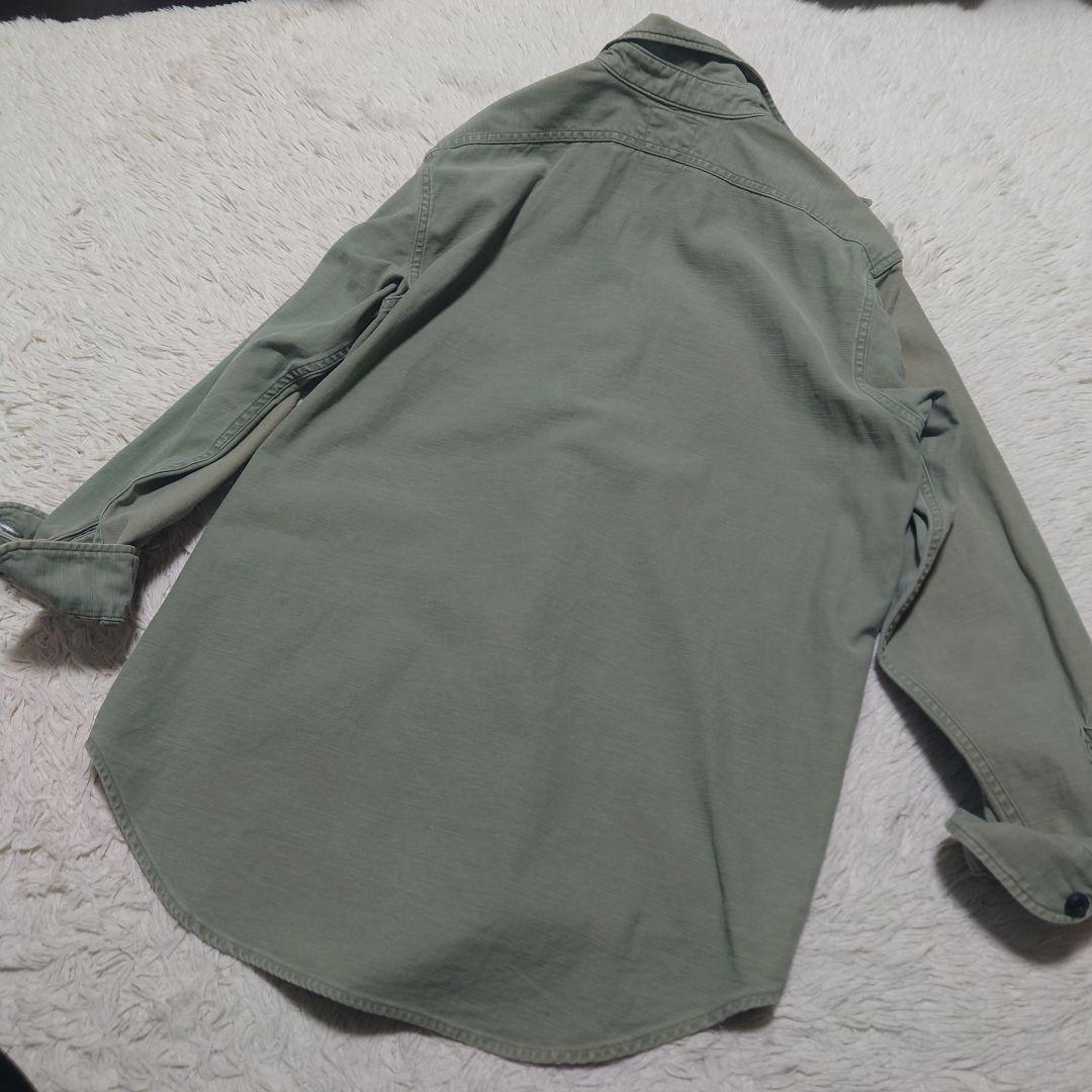 【希少】マディソンブルー 長袖シャツ ハンプトン バッグサテン カーキ