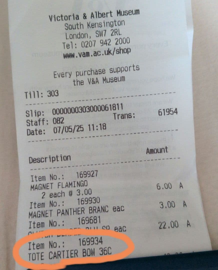 【新品✨限定品】V&A博物館 CARTIER カルティエ展 トートバッグ 1