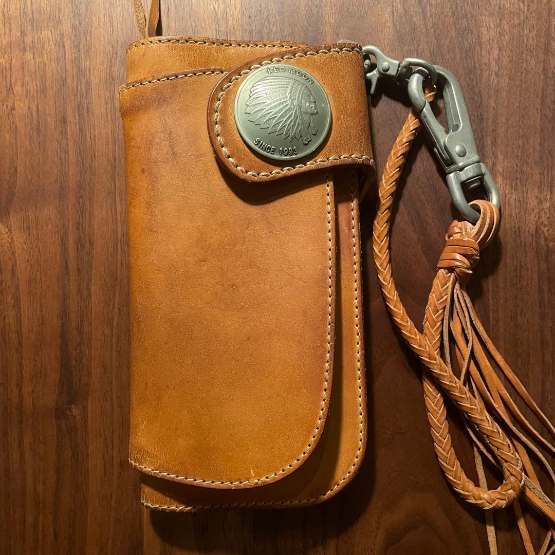 RED MOON MHSロングウォレット本革 キャメル