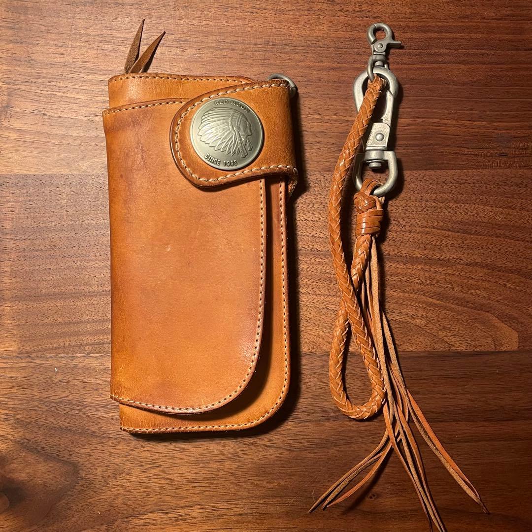 RED MOON MHSロングウォレット本革 キャメル